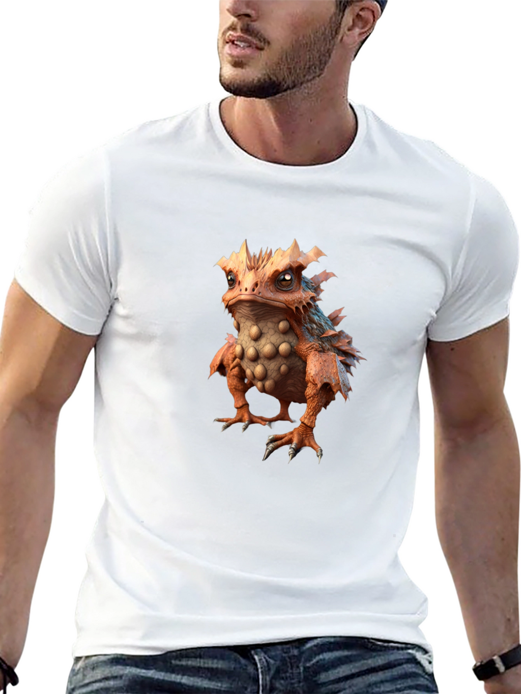 Cool Monster Creature Graphic Tee