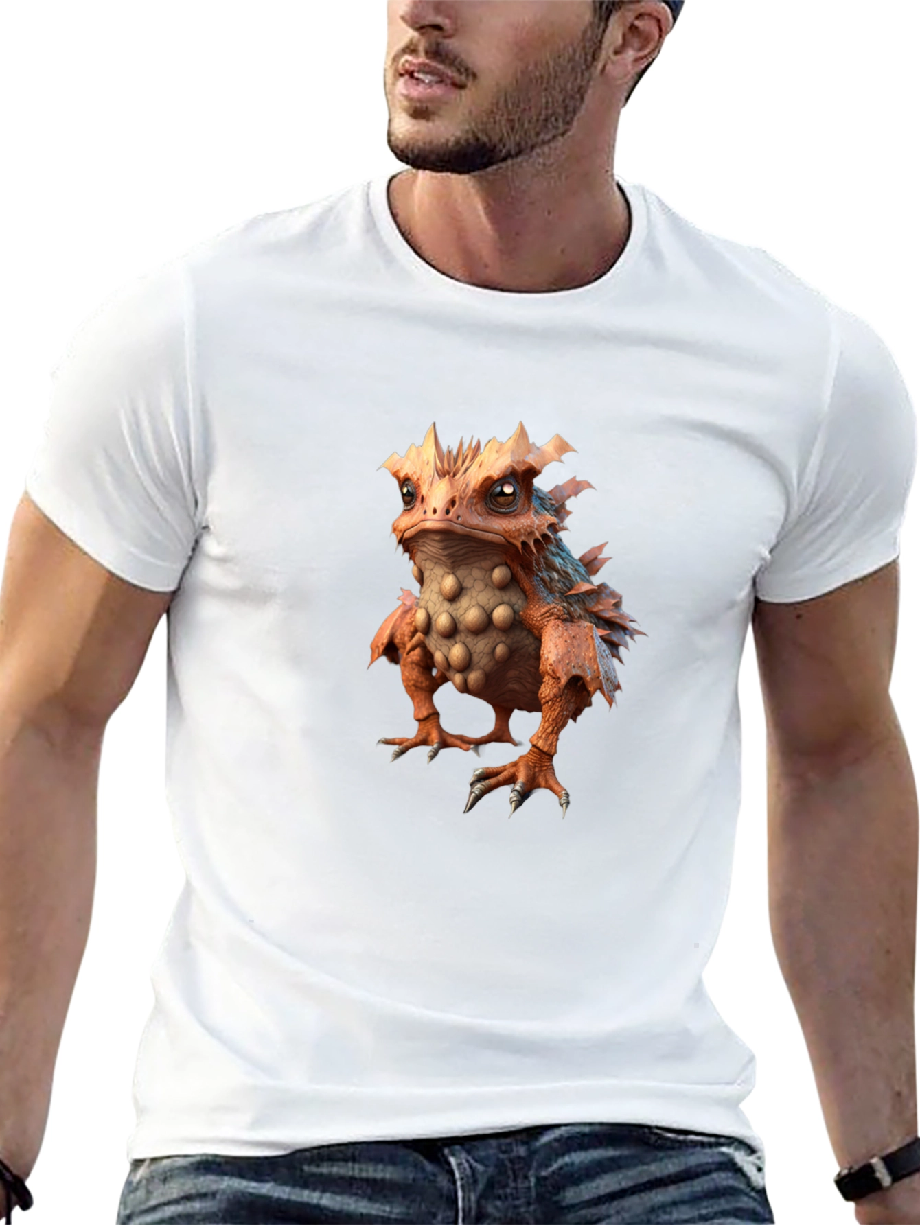 Cool Monster Creature Graphic Tee