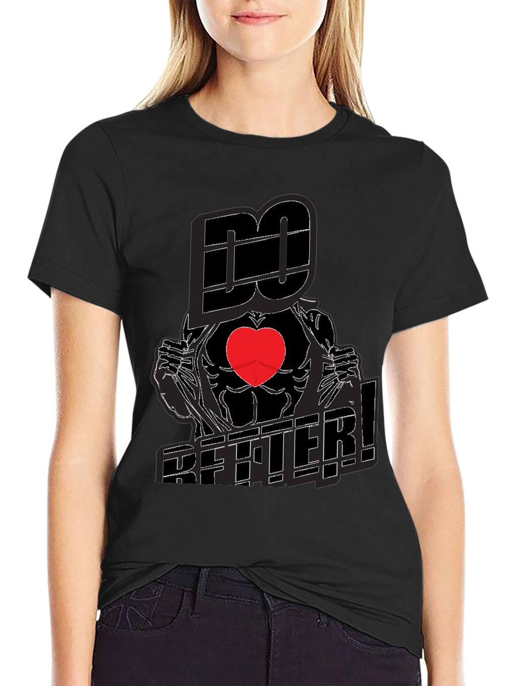 Do Better! Graphic Print Crew Neck T-Shirt