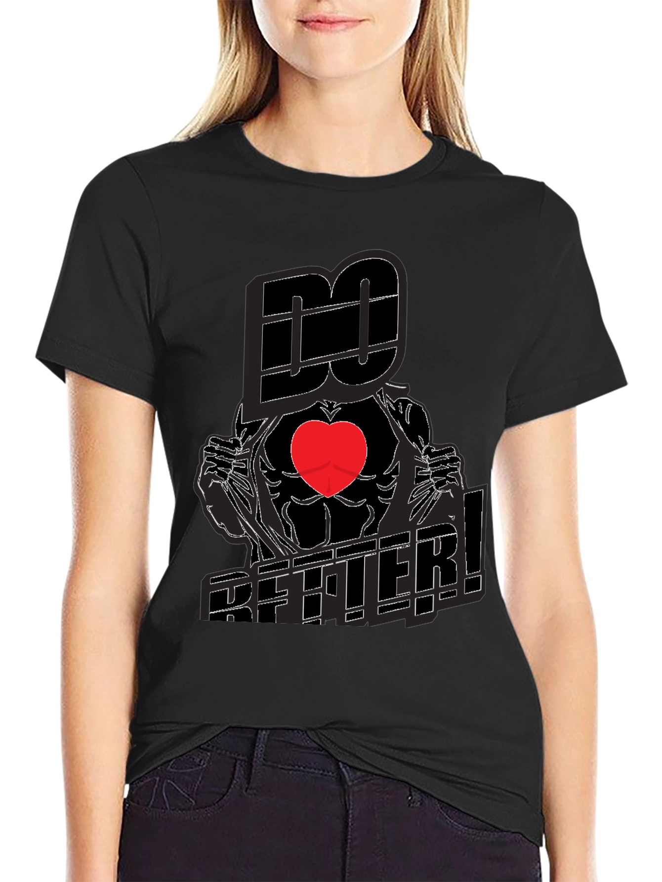 Do Better! Graphic Print Crew Neck T-Shirt