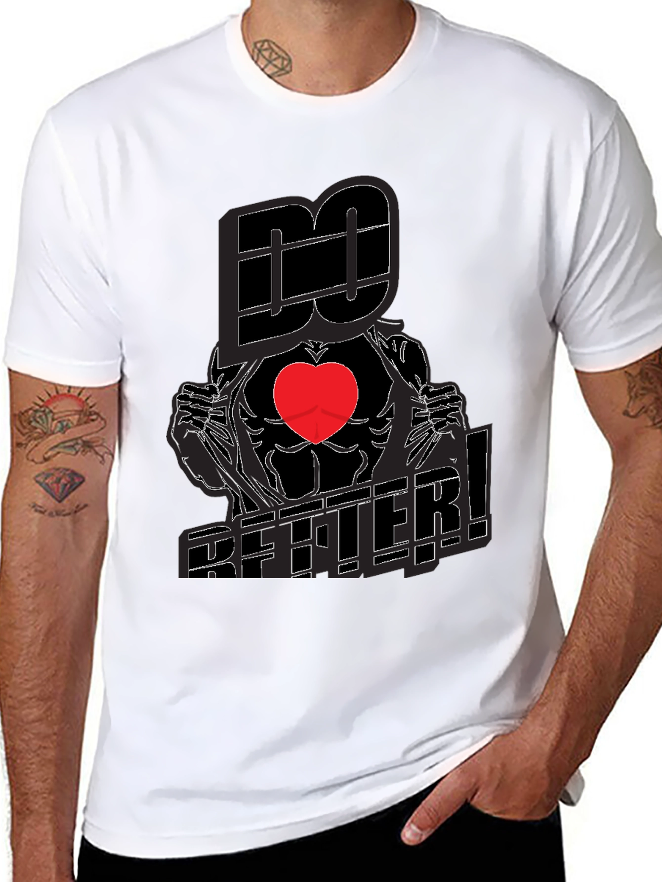 Do Better! Graphic Print Crew Neck T-Shirt