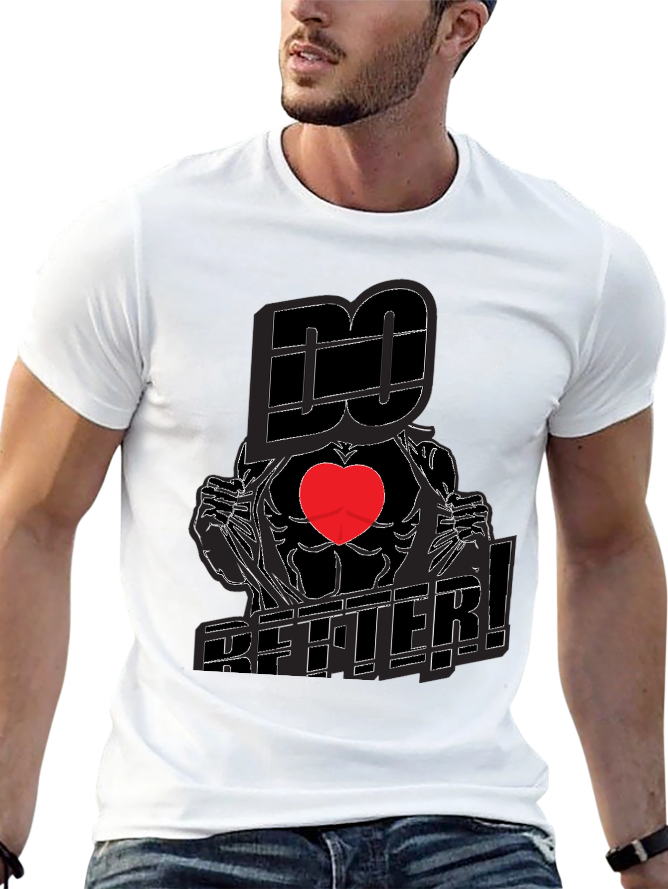 Do Better! Graphic Print Crew Neck T-Shirt