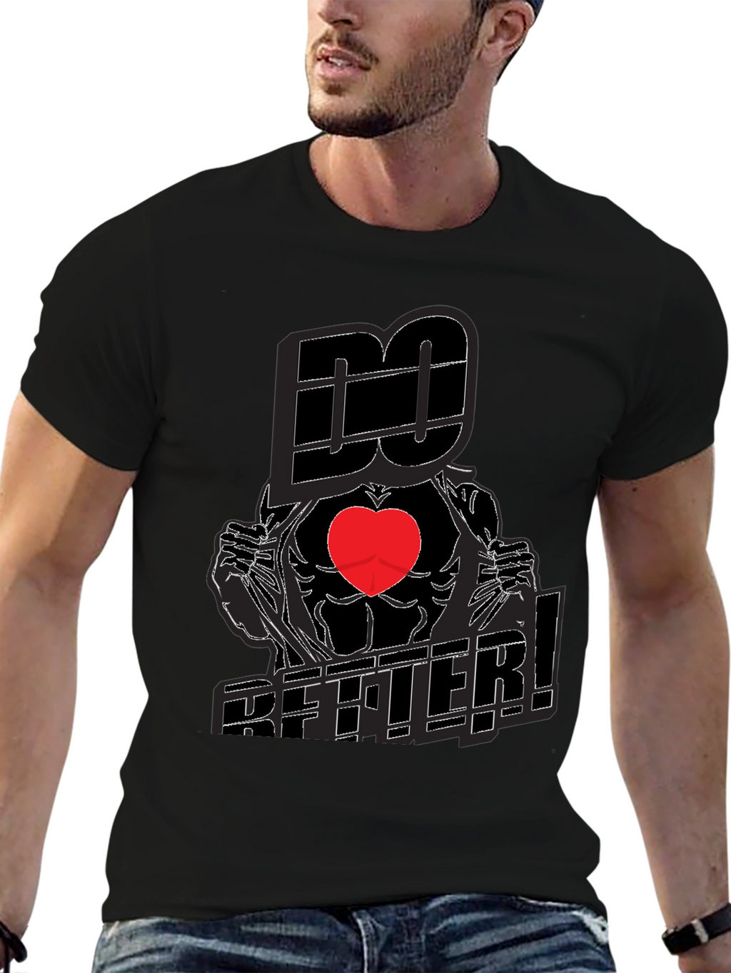 Do Better! Graphic Print Crew Neck T-Shirt