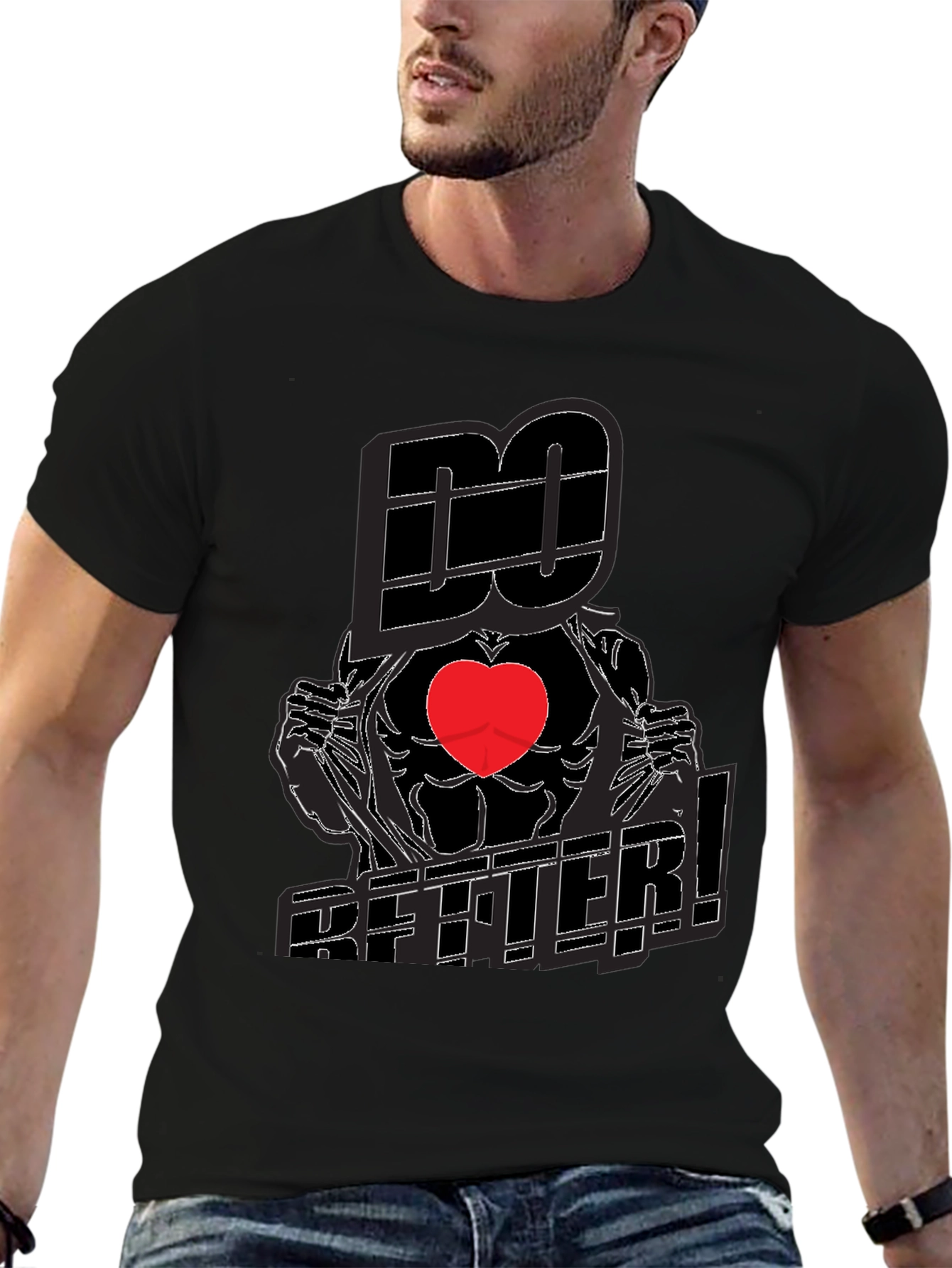 Do Better! Graphic Print Crew Neck T-Shirt