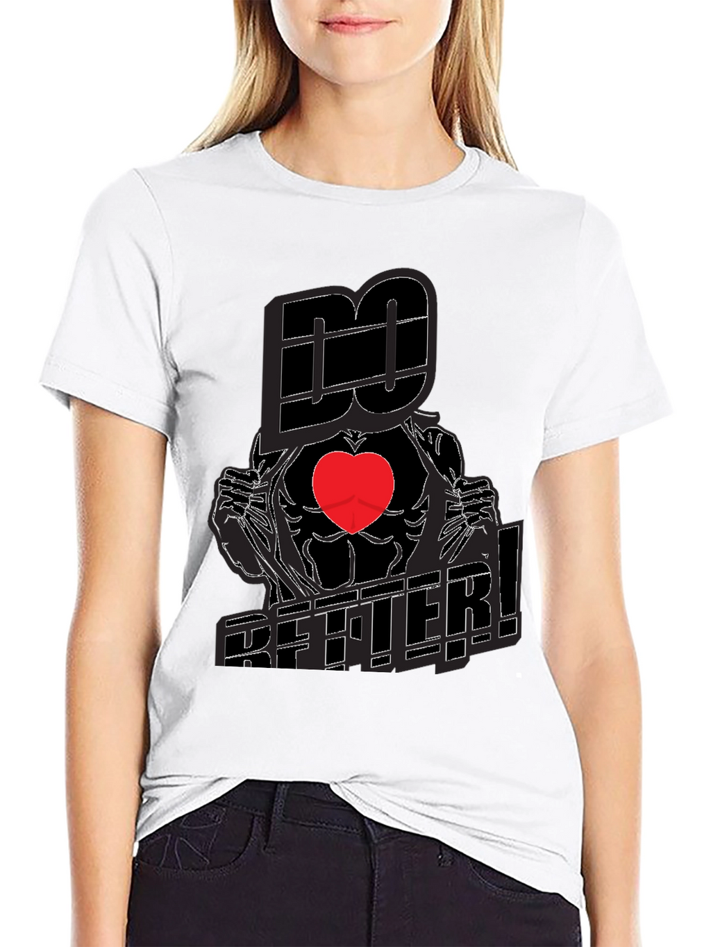 Do Better! Graphic Print Crew Neck T-Shirt