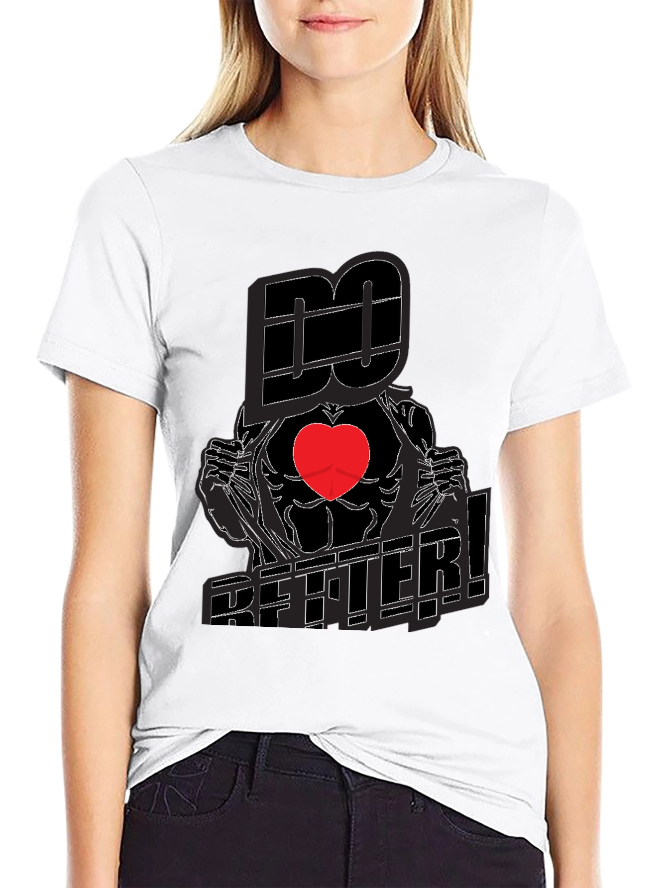 Do Better! Graphic Print Crew Neck T-Shirt