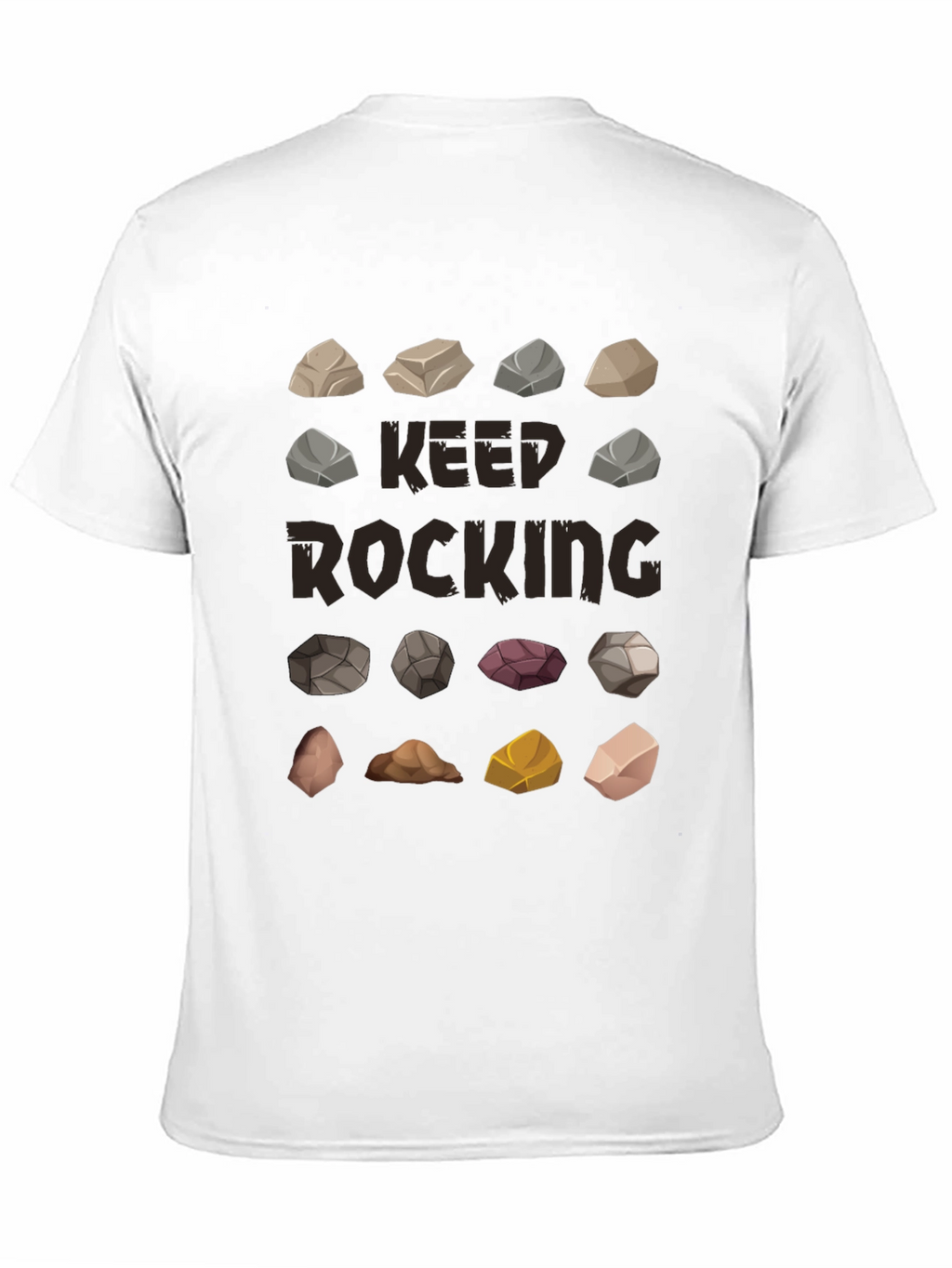 Keep Rocking Graphic T-Shirt - Funny Rock Collection Tee