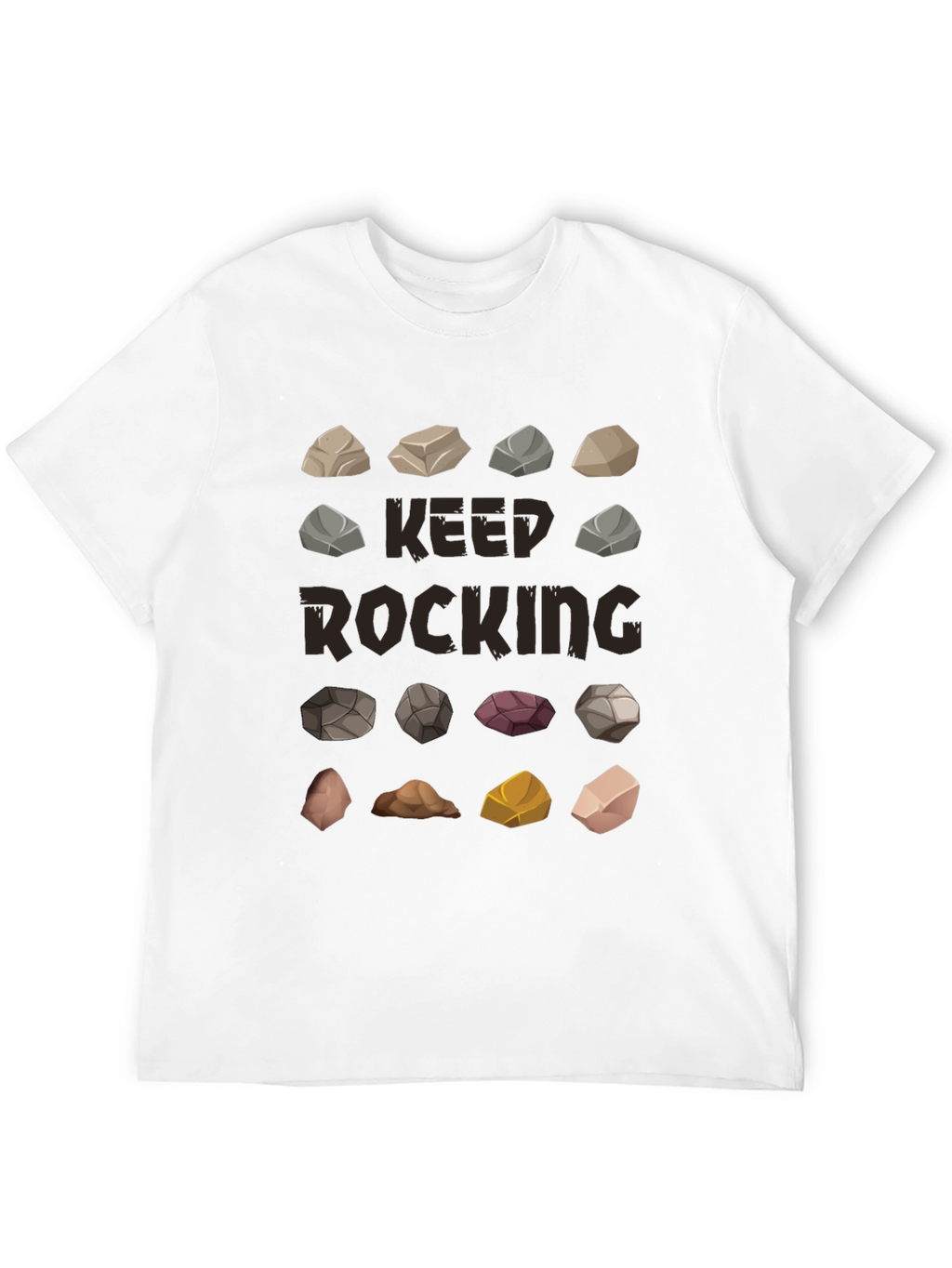 Keep Rocking Graphic T-Shirt - Funny Rock Collection Tee