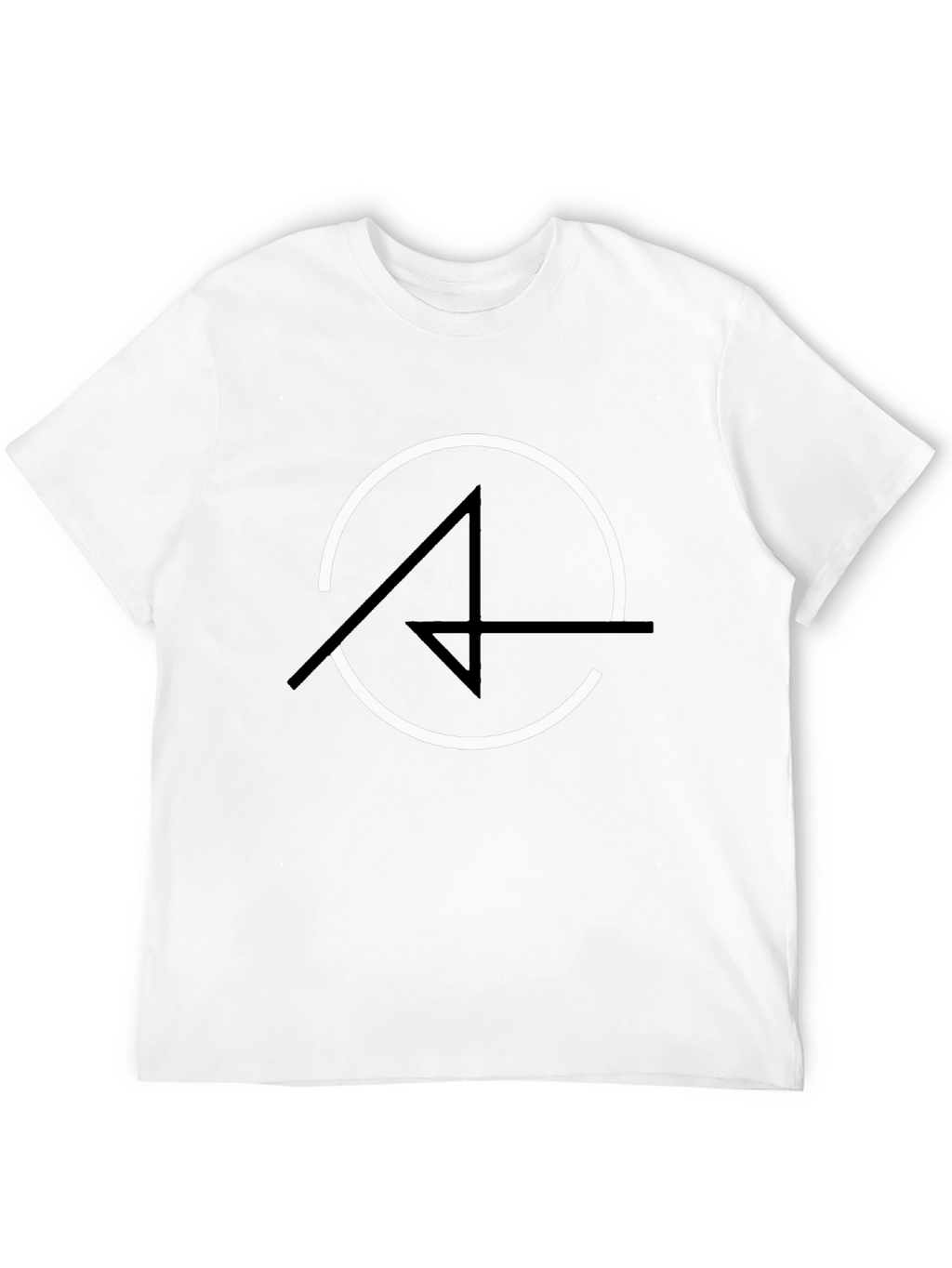 Modern Graphic Tee - Circle and Arrow Design