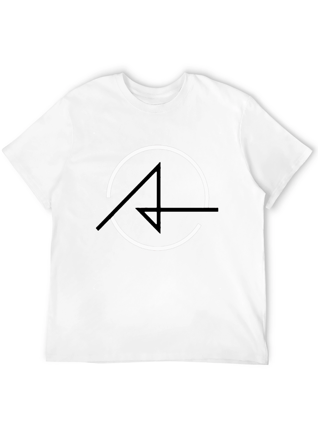 Modern Graphic Tee - Circle and Arrow Design