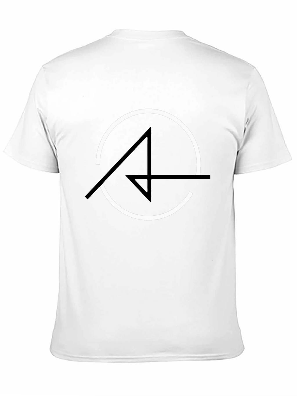 Modern Graphic Tee - Circle and Arrow Design
