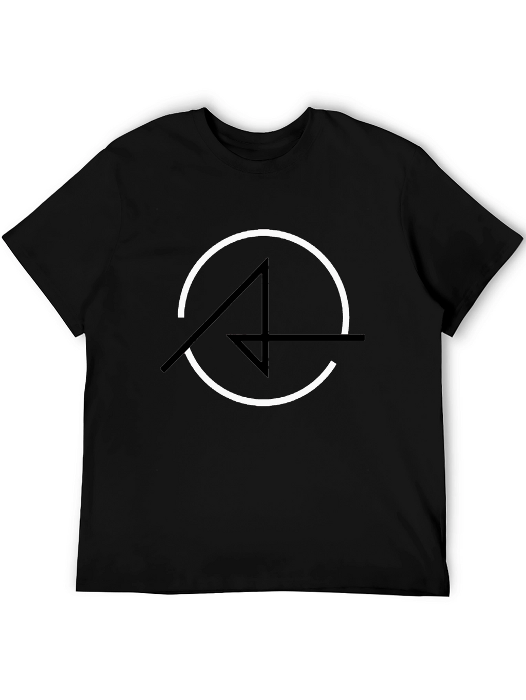 Modern Graphic Tee - Circle and Arrow Design
