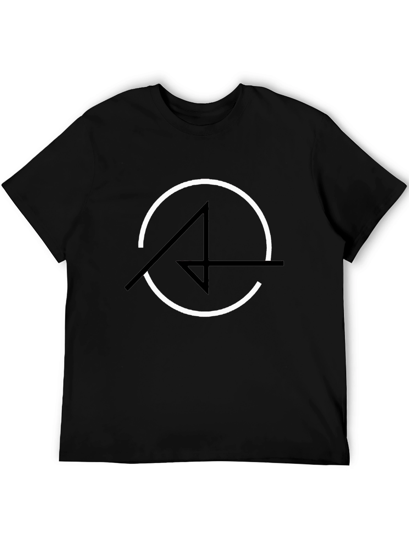 Modern Graphic Tee - Circle and Arrow Design
