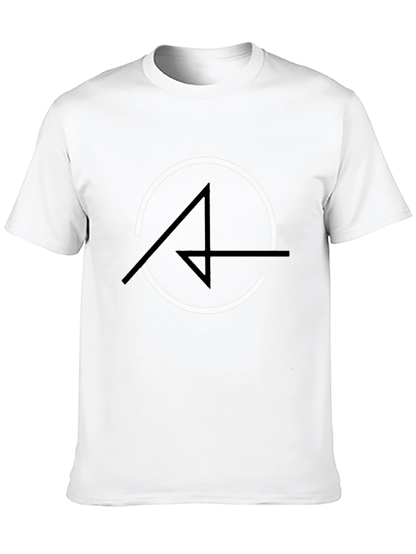Modern Graphic Tee - Circle and Arrow Design