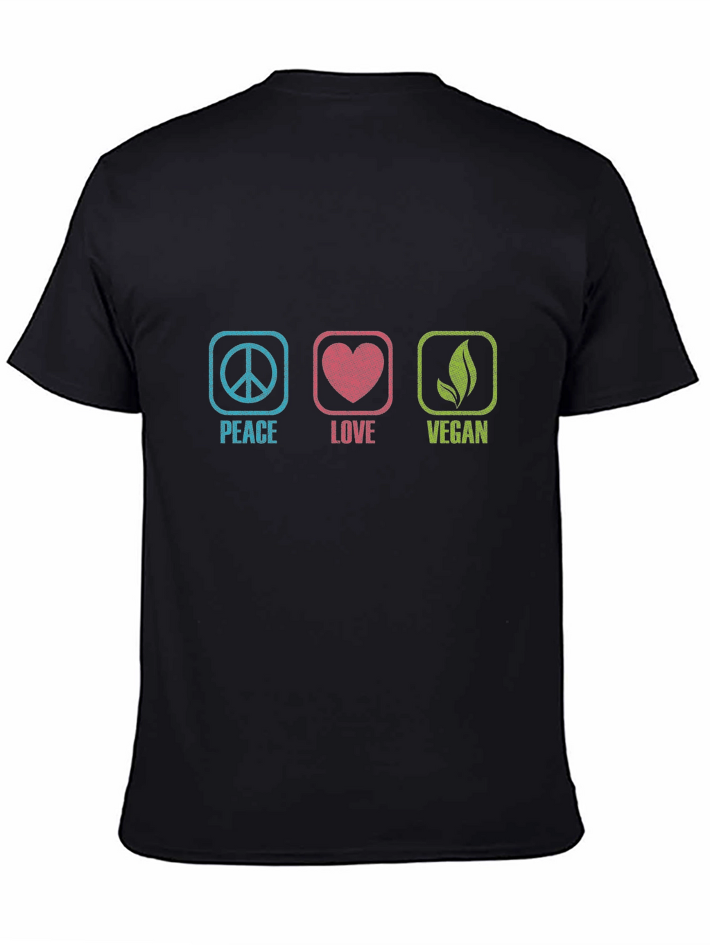 Peace Love Vegan Graphic T-Shirt - Unisex