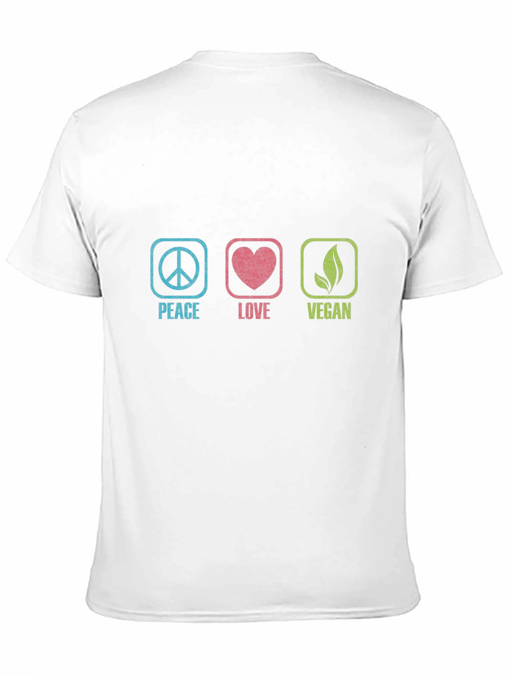 Peace Love Vegan Graphic T-Shirt - Unisex