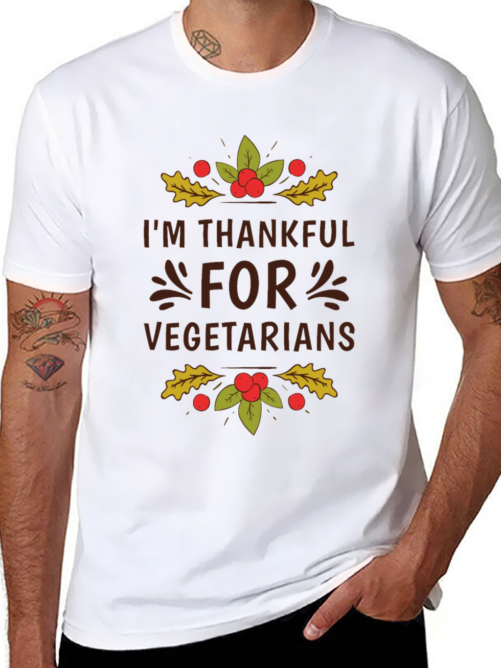 Thankful for Vegetarians Graphic T-Shirt