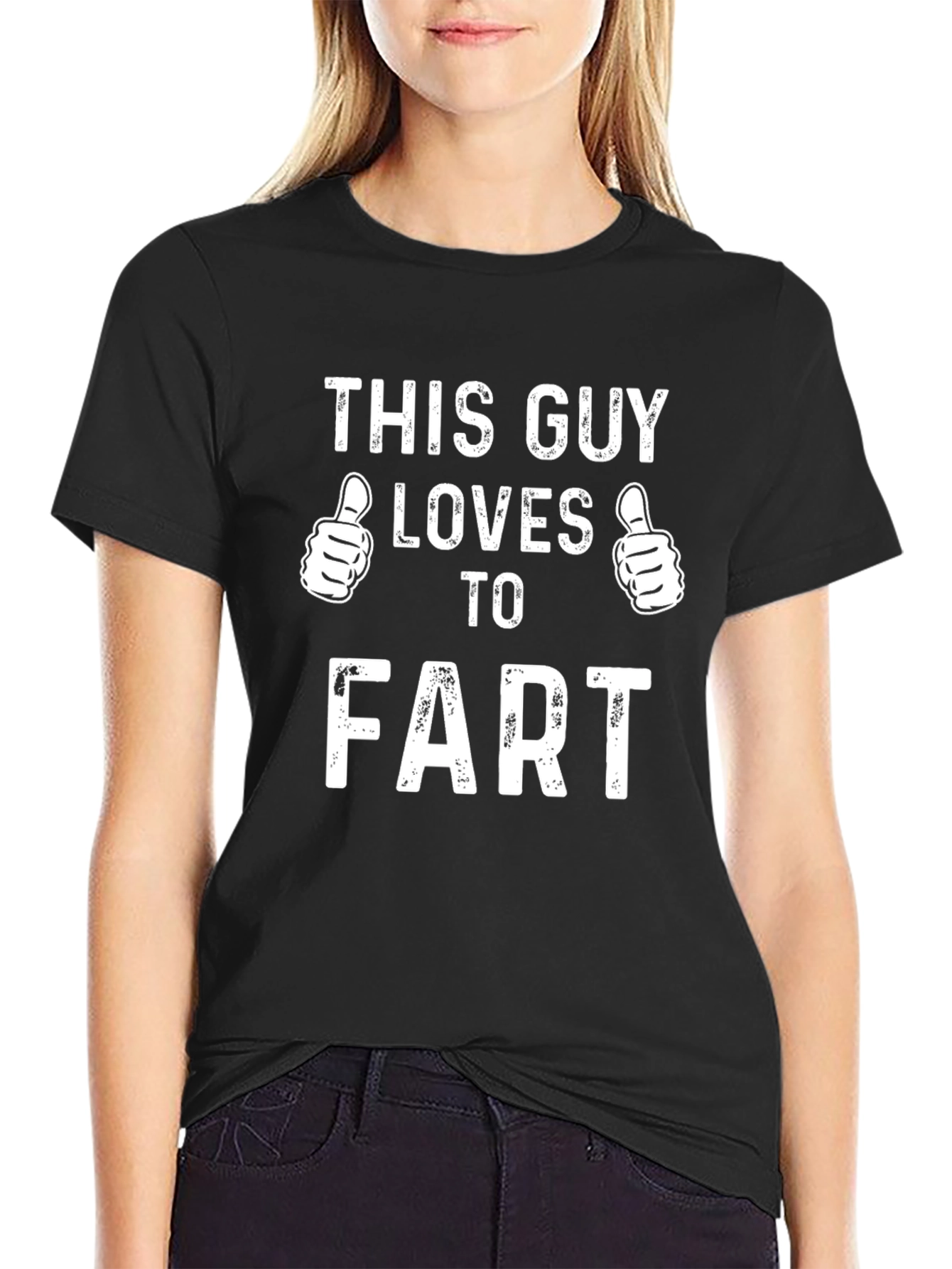 Funny This Guy Loves to Fart Graphic Tee
