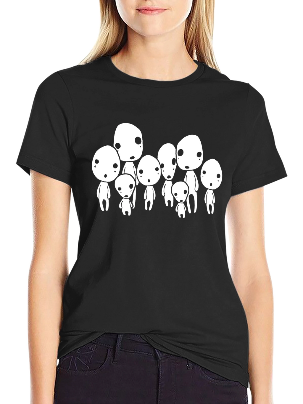 Spirited Away Kodama T-Shirt - Black