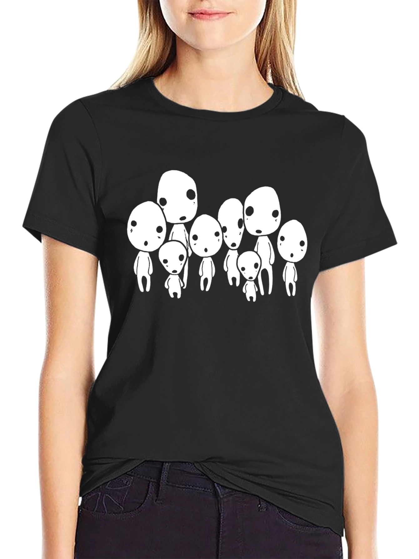 Spirited Away Kodama T-Shirt - Black