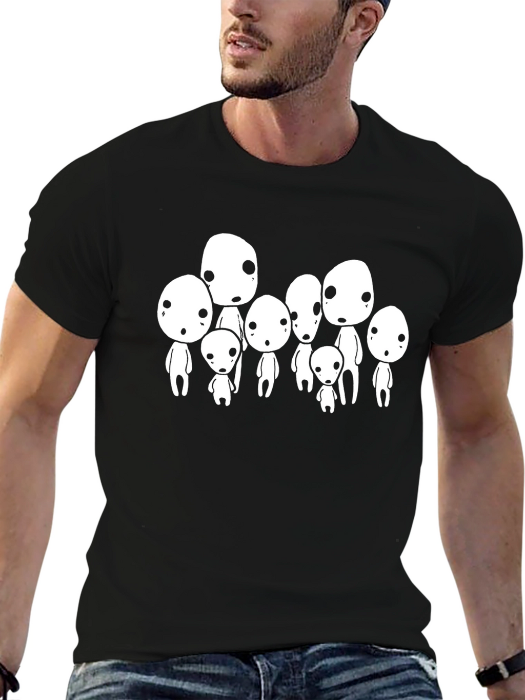 Spirited Away Kodama T-Shirt - Black
