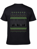 Morel Mushroom Ugly Christmas Sweater Style T-Shirt