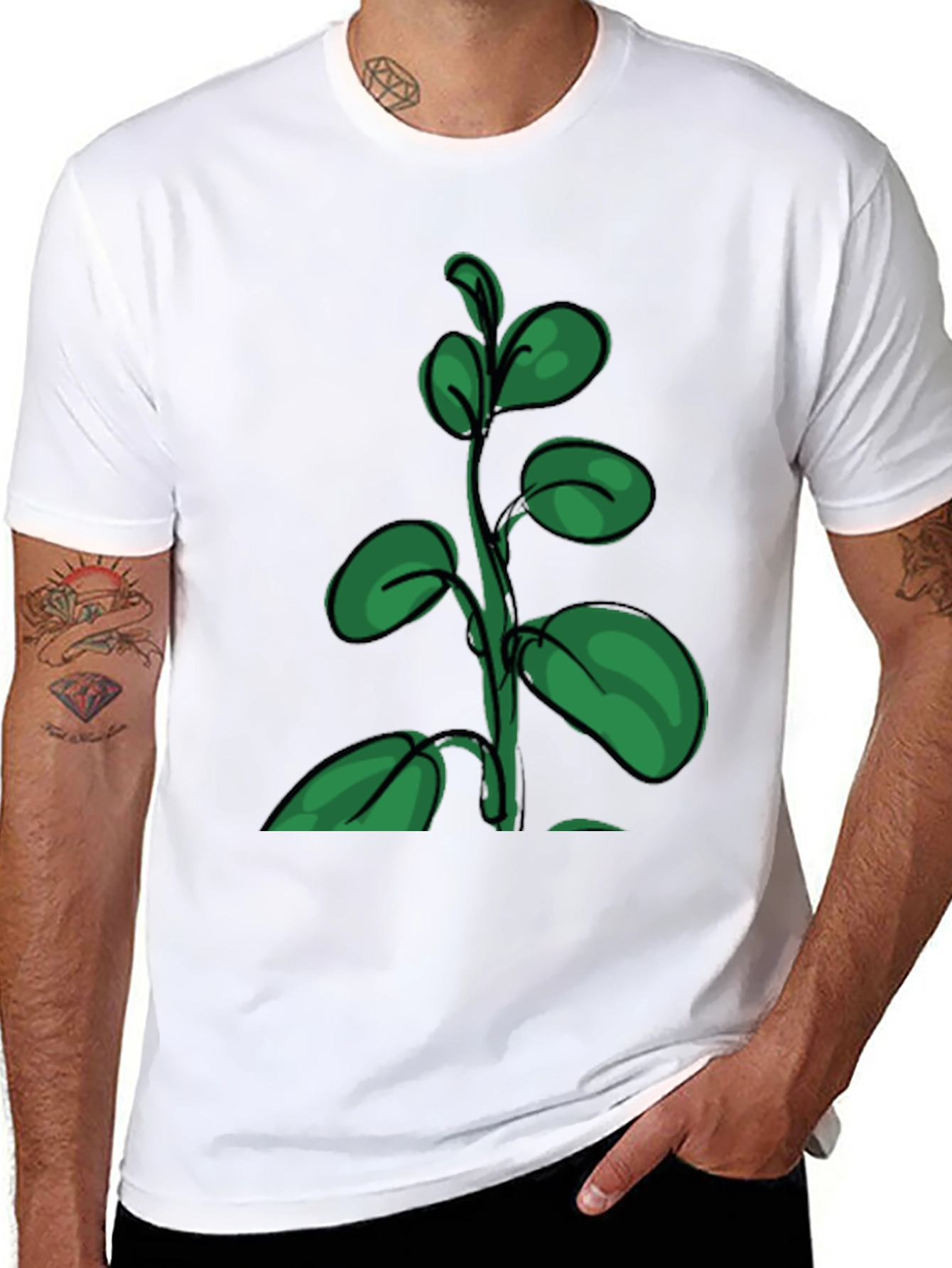 Nature Plant Graphic T-Shirt