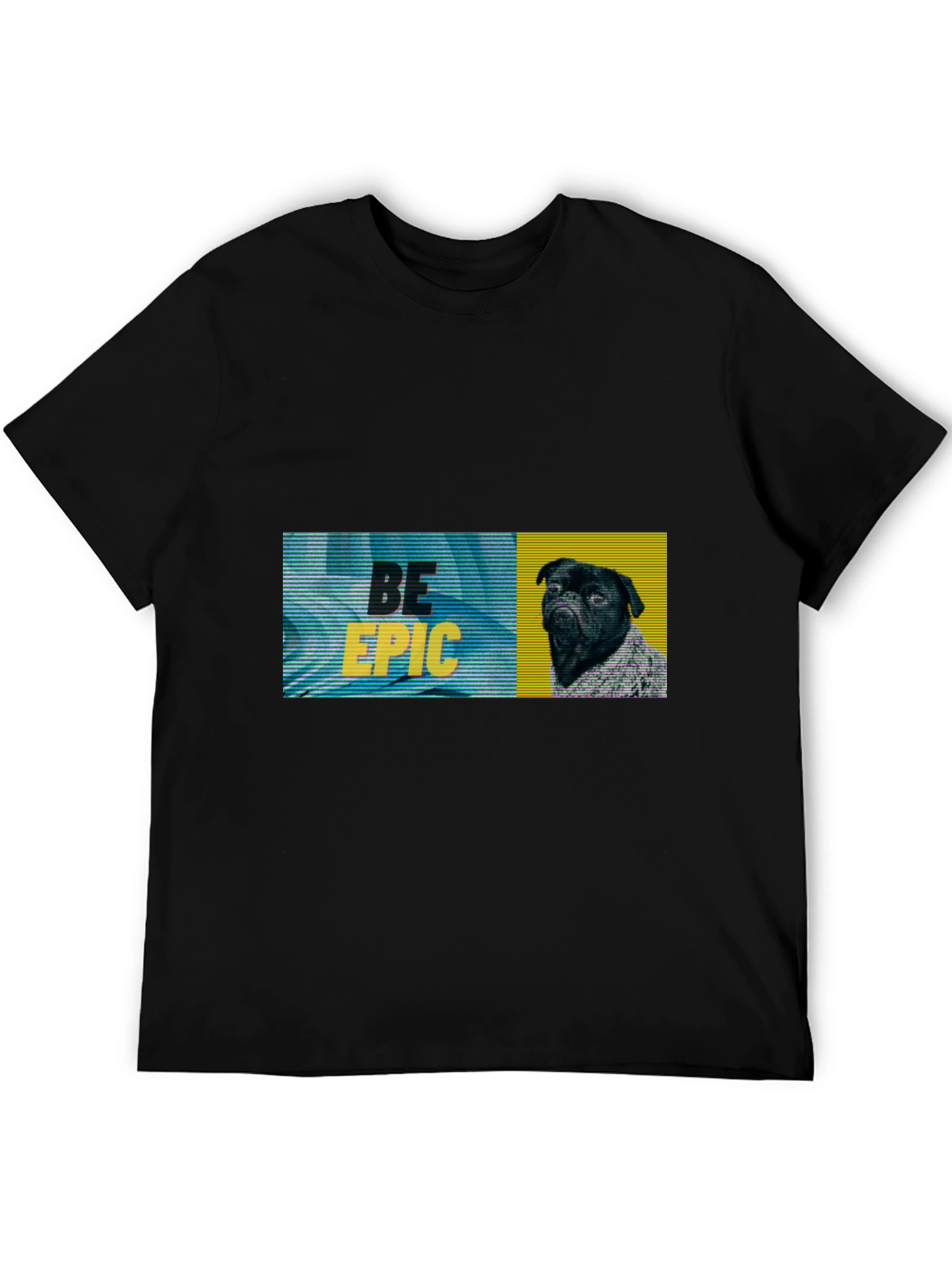 Be Epic Black Pug Graphic Tee