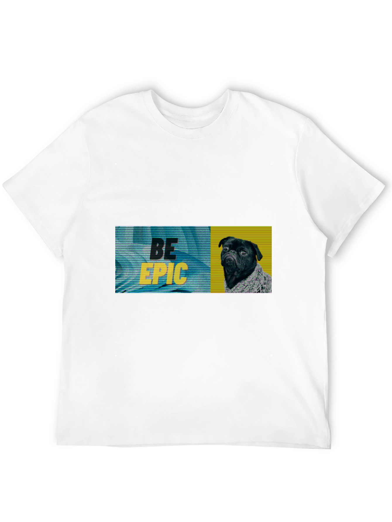 Be Epic Black Pug Graphic Tee