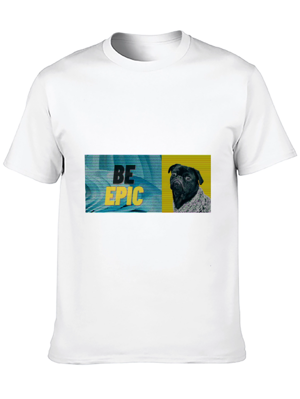 Be Epic Black Pug Graphic Tee