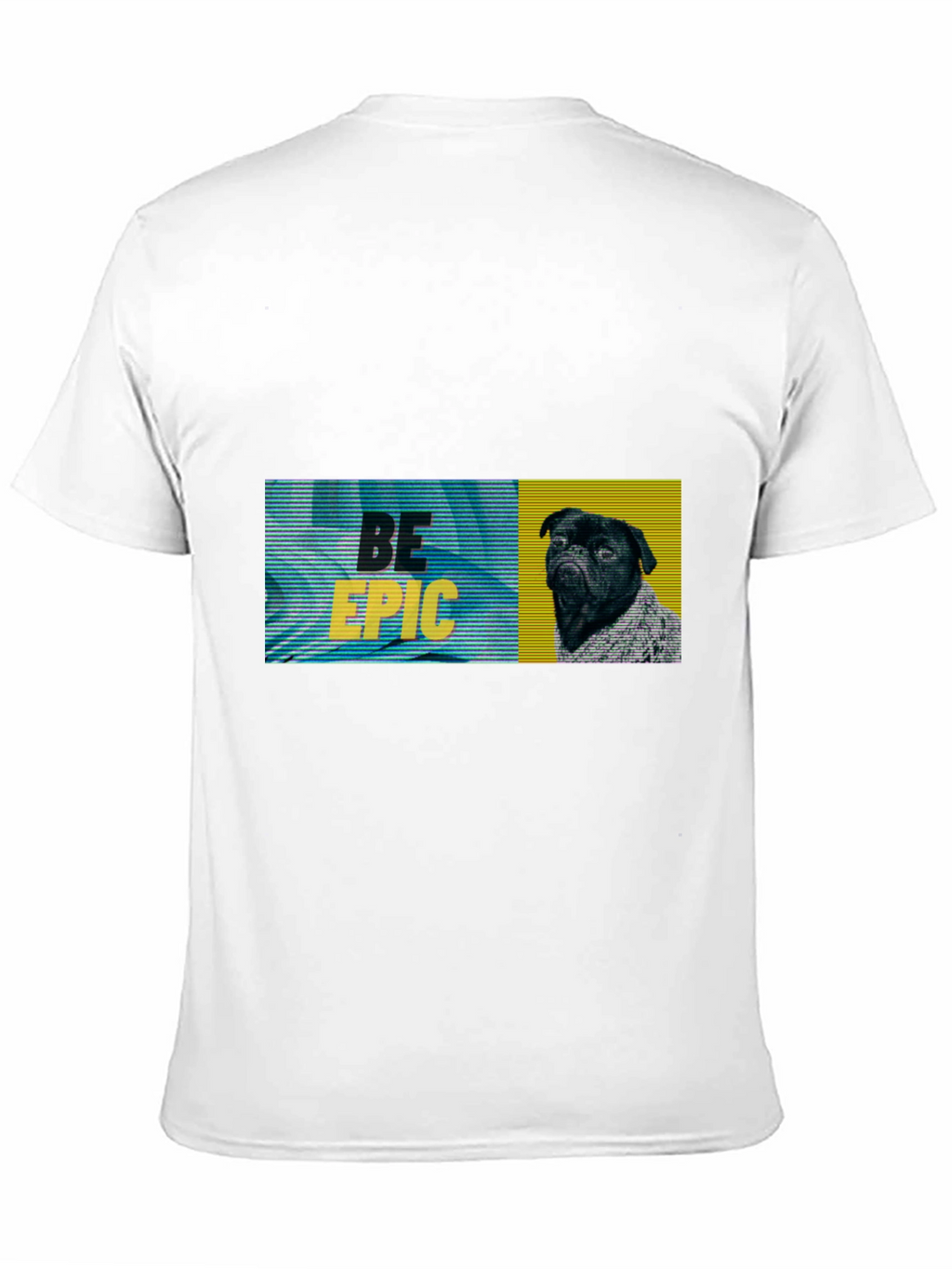 Be Epic Black Pug Graphic Tee