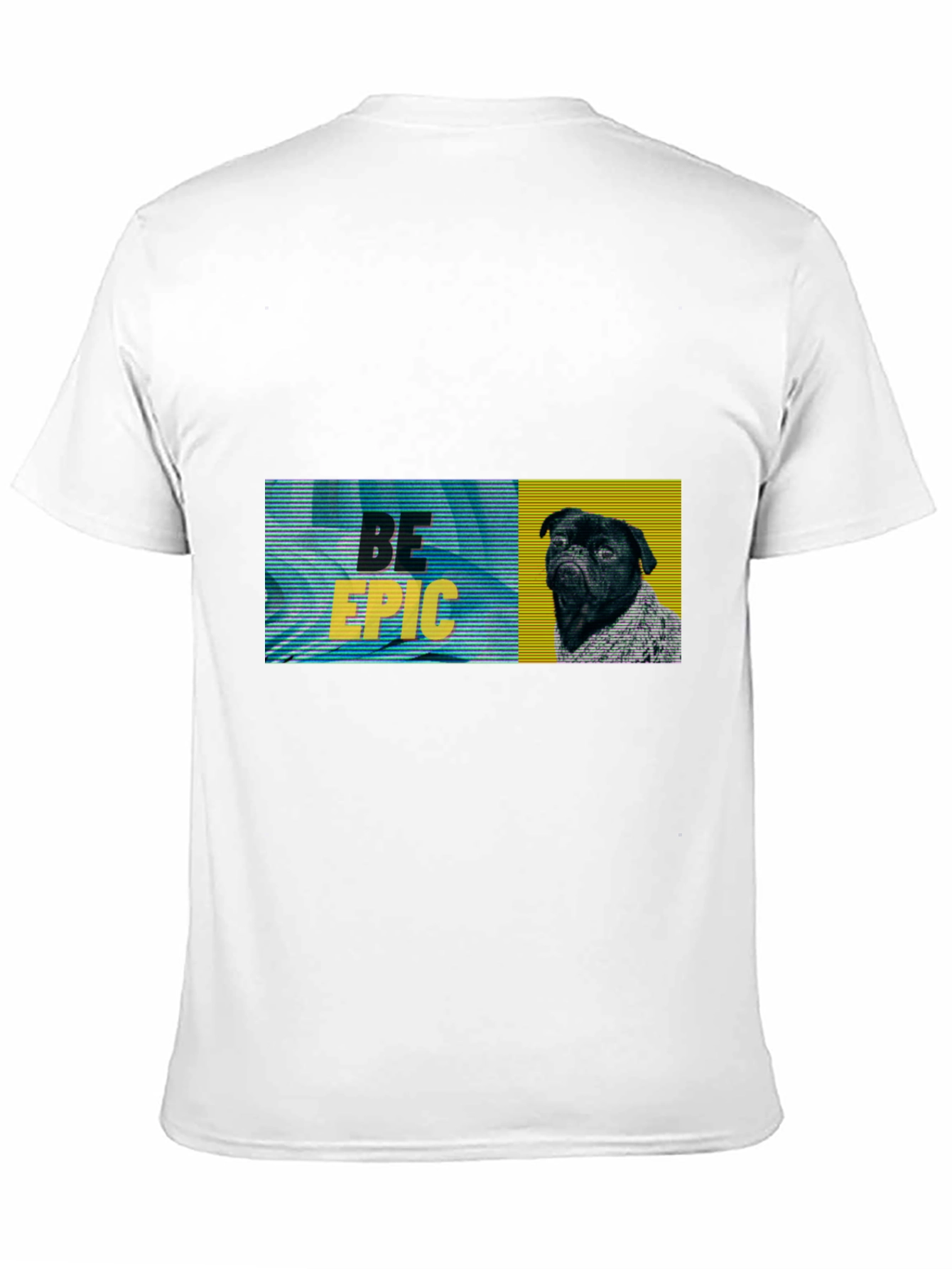 Be Epic Black Pug Graphic Tee