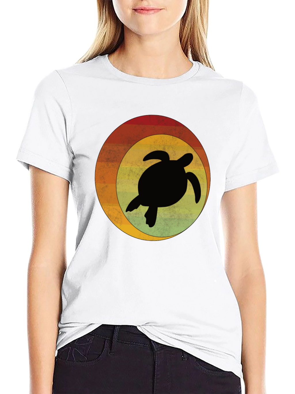 Retro Turtle Graphic T-Shirt