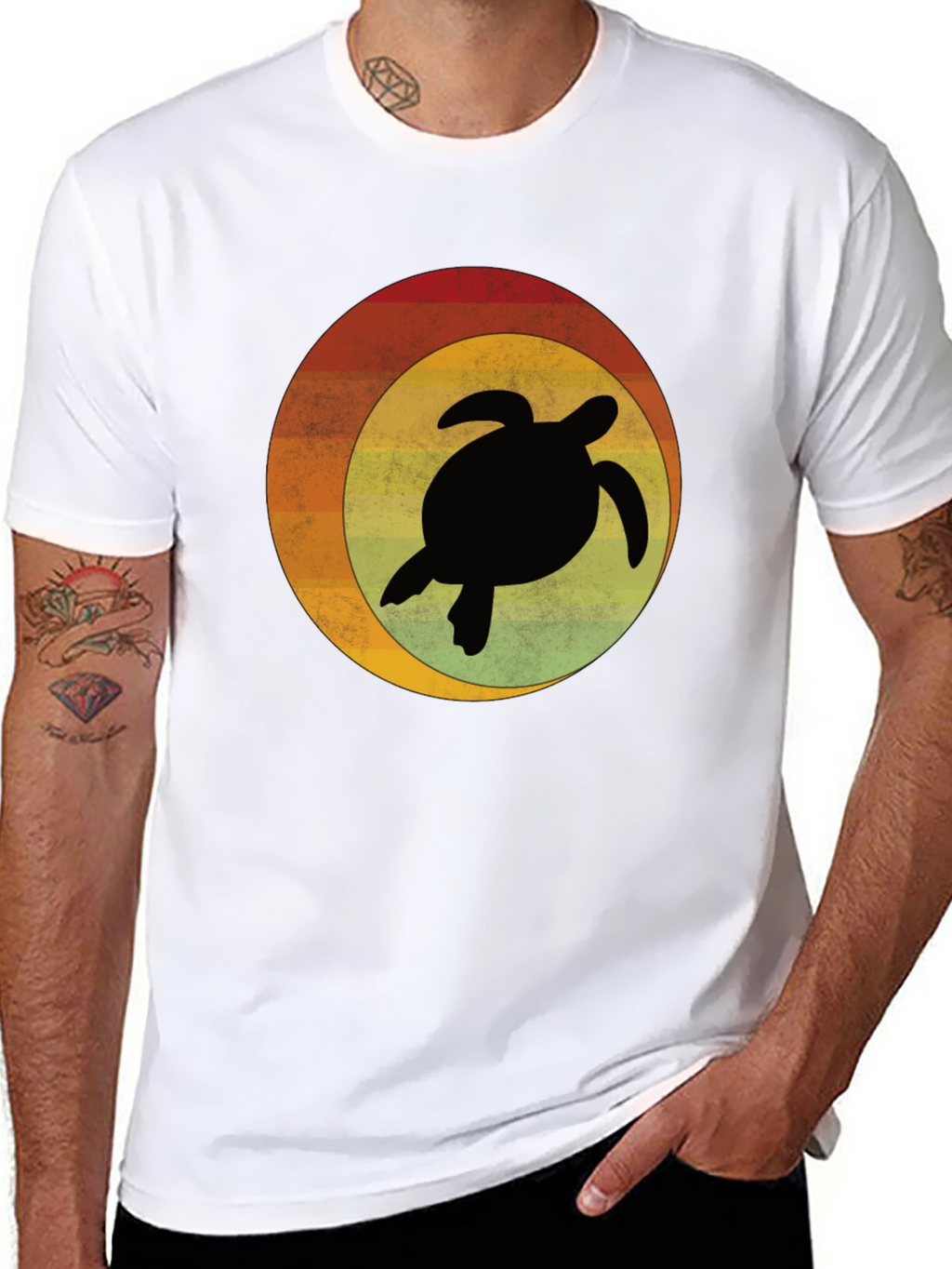 Retro Turtle Graphic T-Shirt