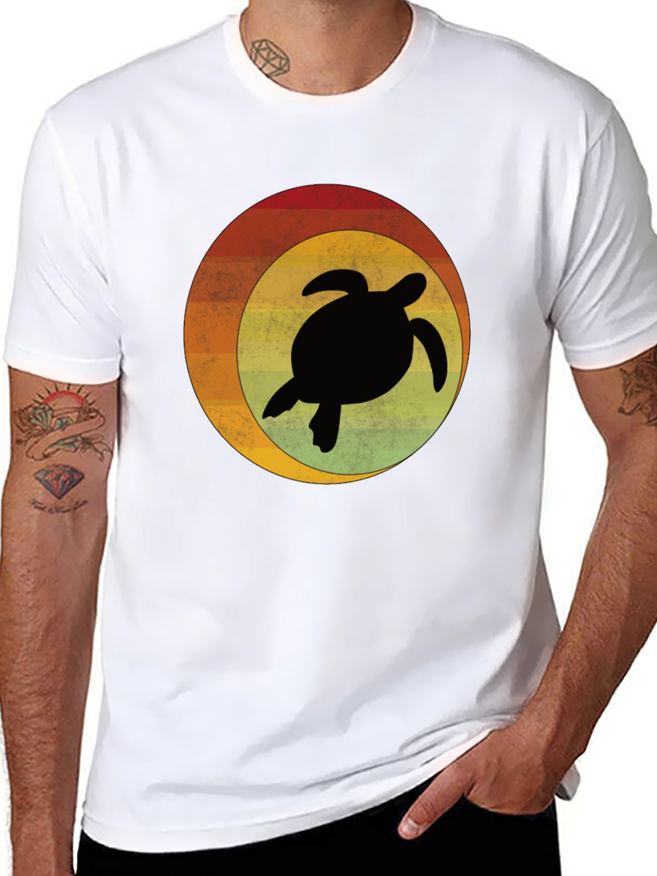 Retro Turtle Graphic T-Shirt