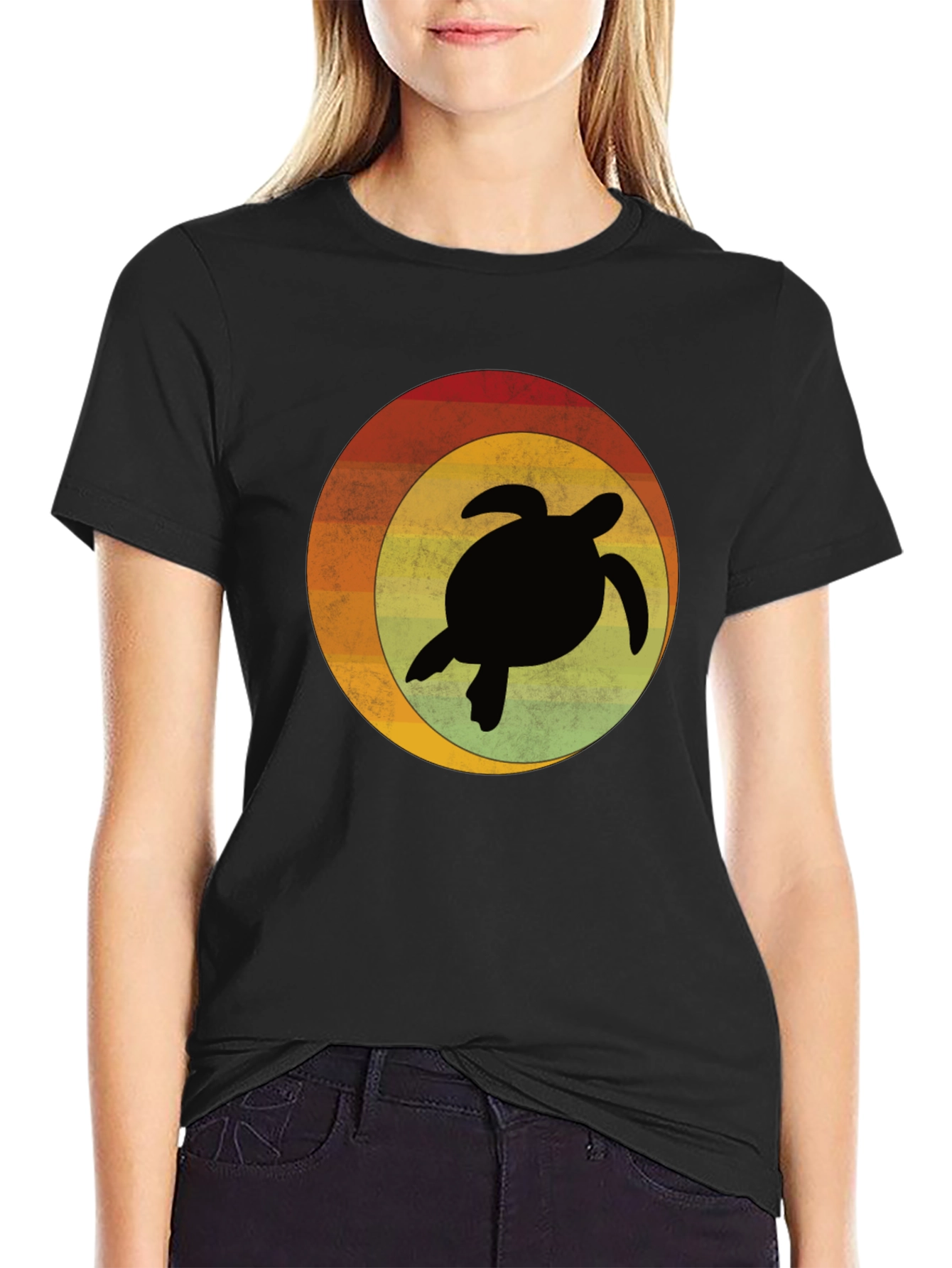 Retro Turtle Graphic T-Shirt