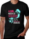 Funny Mermaid T-Shirt - A Girl Needs Her Seaweed
