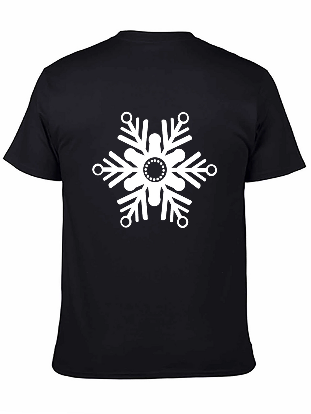 Snowflake Graphic Black T-Shirt