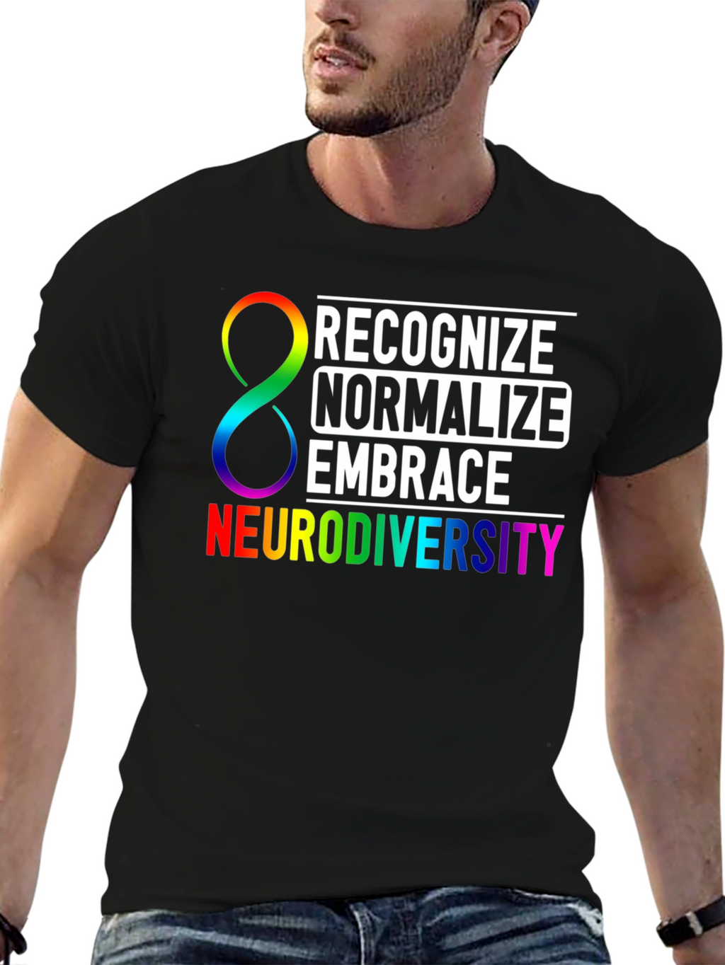 Neurodiversity Awareness T-Shirt: Recognize Normalize Embrace
