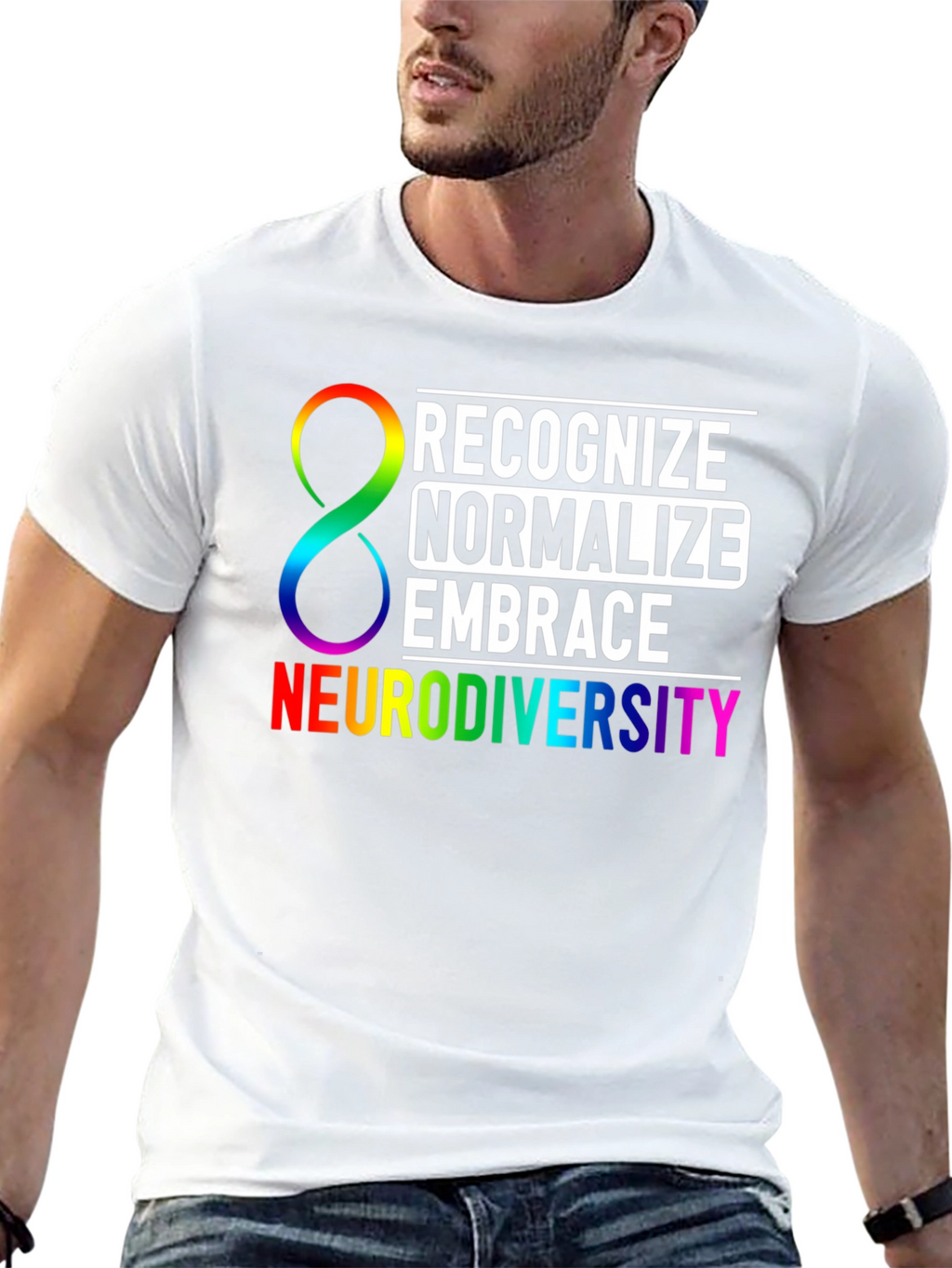 Neurodiversity Awareness T-Shirt: Recognize Normalize Embrace
