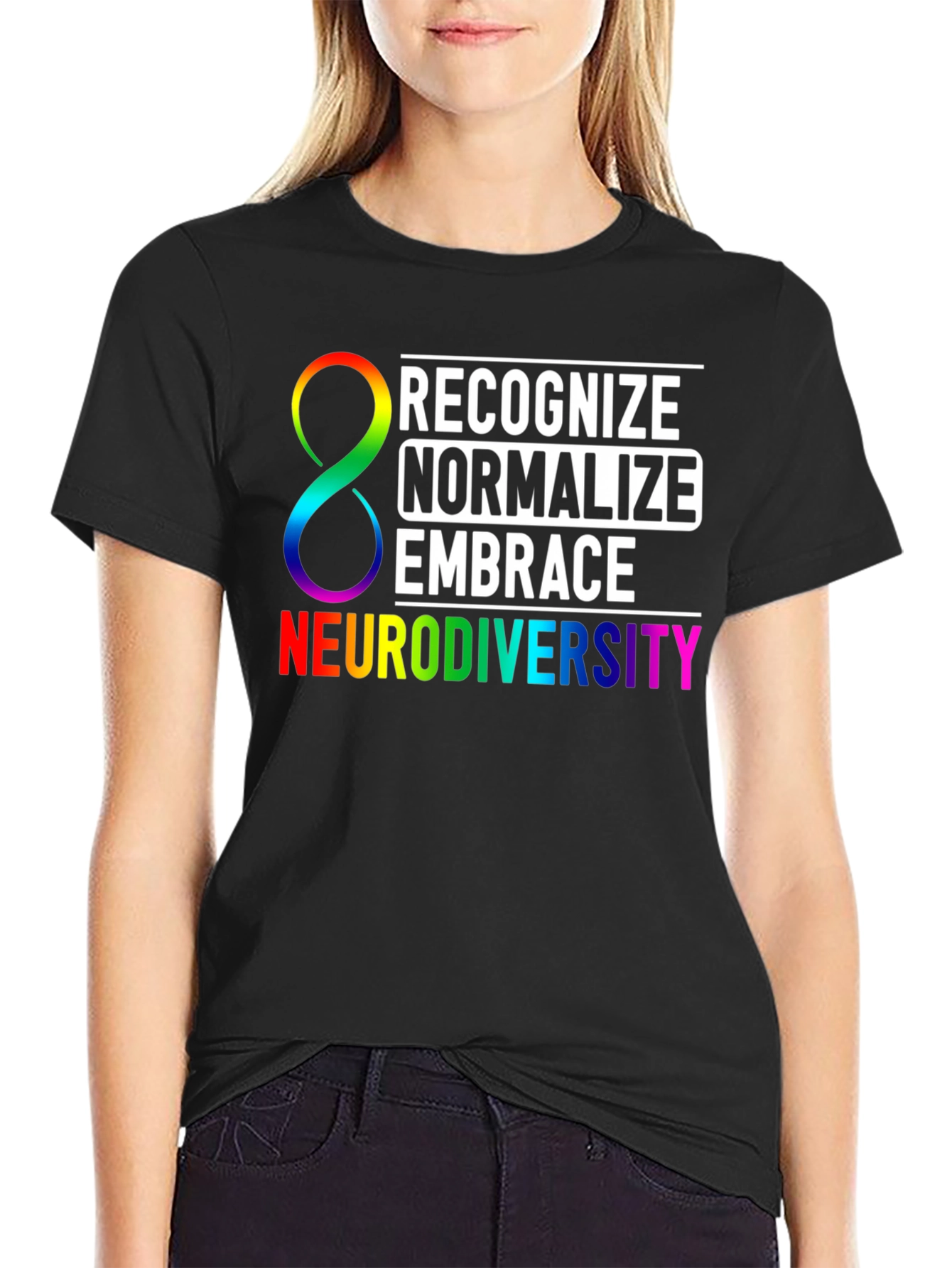 Neurodiversity Awareness T-Shirt: Recognize Normalize Embrace