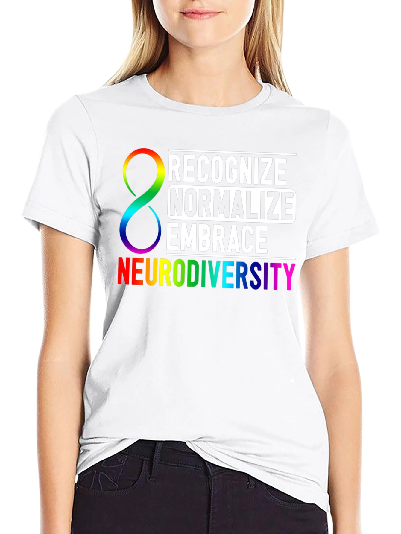 Neurodiversity Awareness T-Shirt: Recognize Normalize Embrace