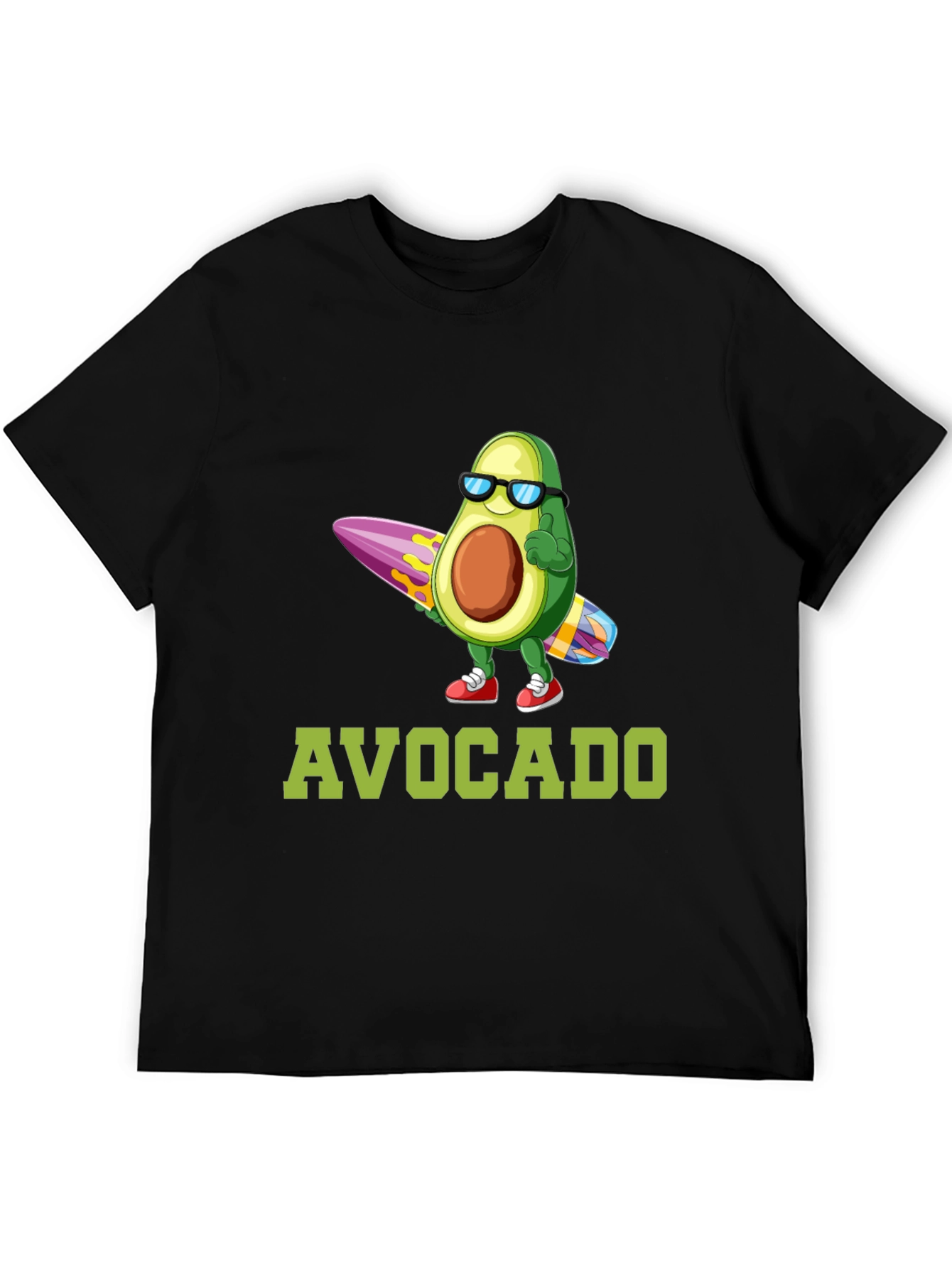 Surfing Avocado Graphic T-Shirt
