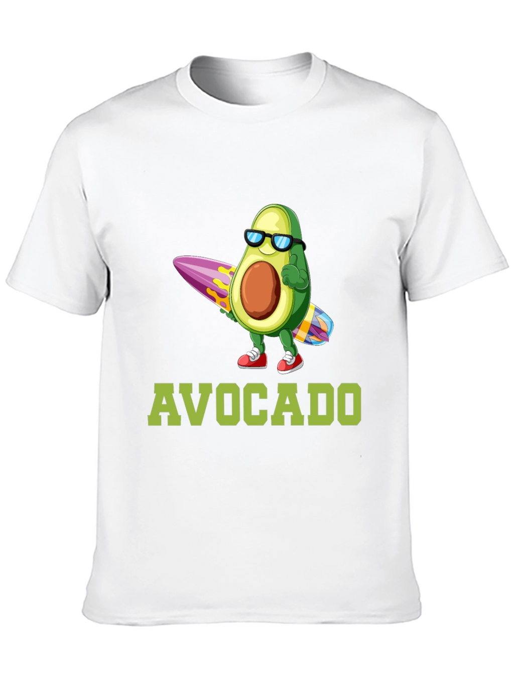 Surfing Avocado Graphic T-Shirt