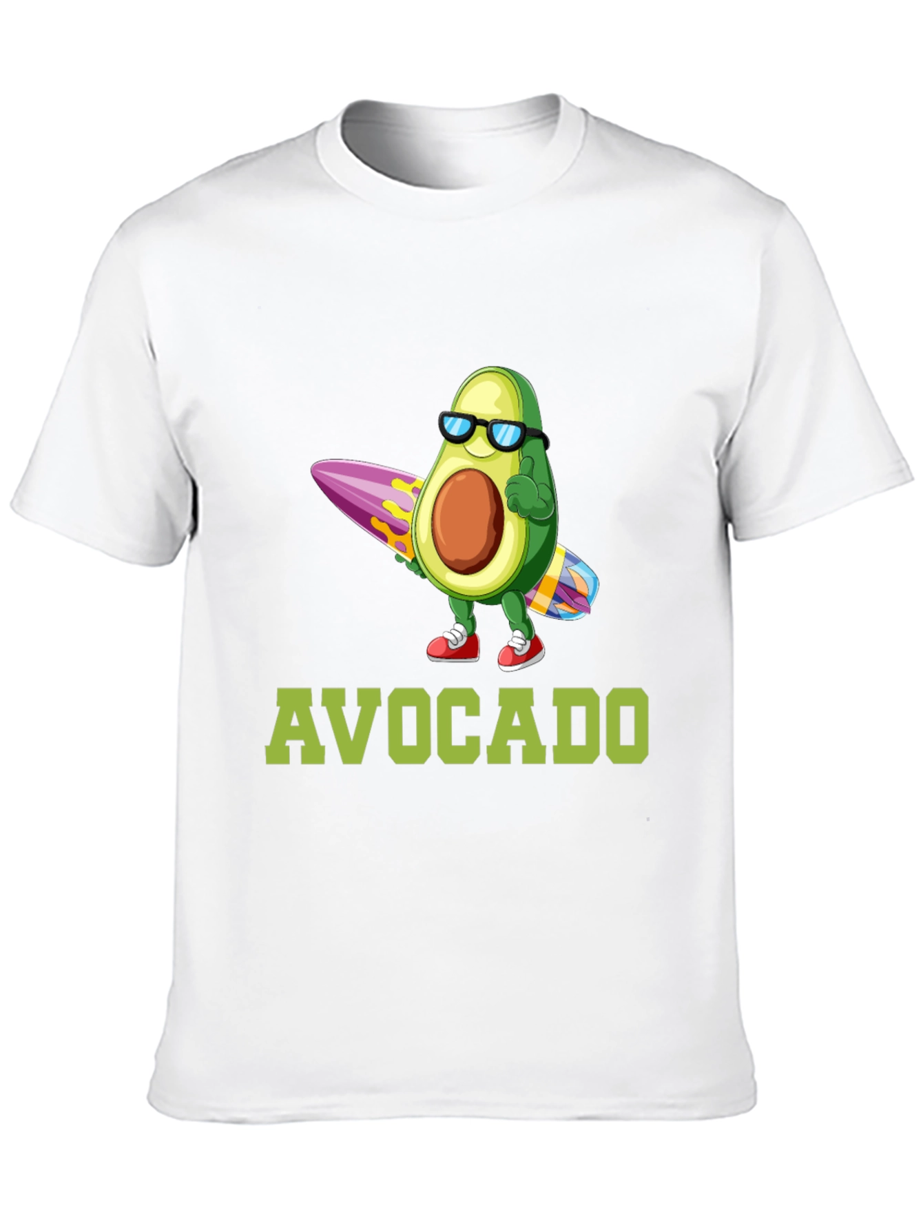 Surfing Avocado Graphic T-Shirt