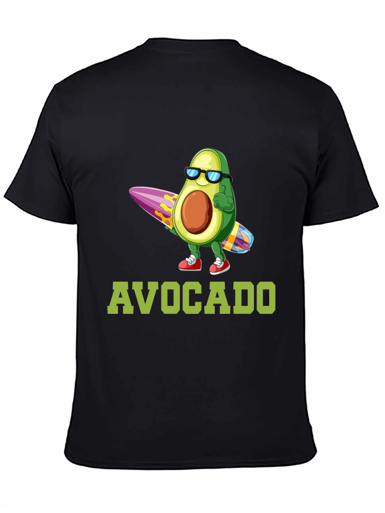 Surfing Avocado Graphic T-Shirt