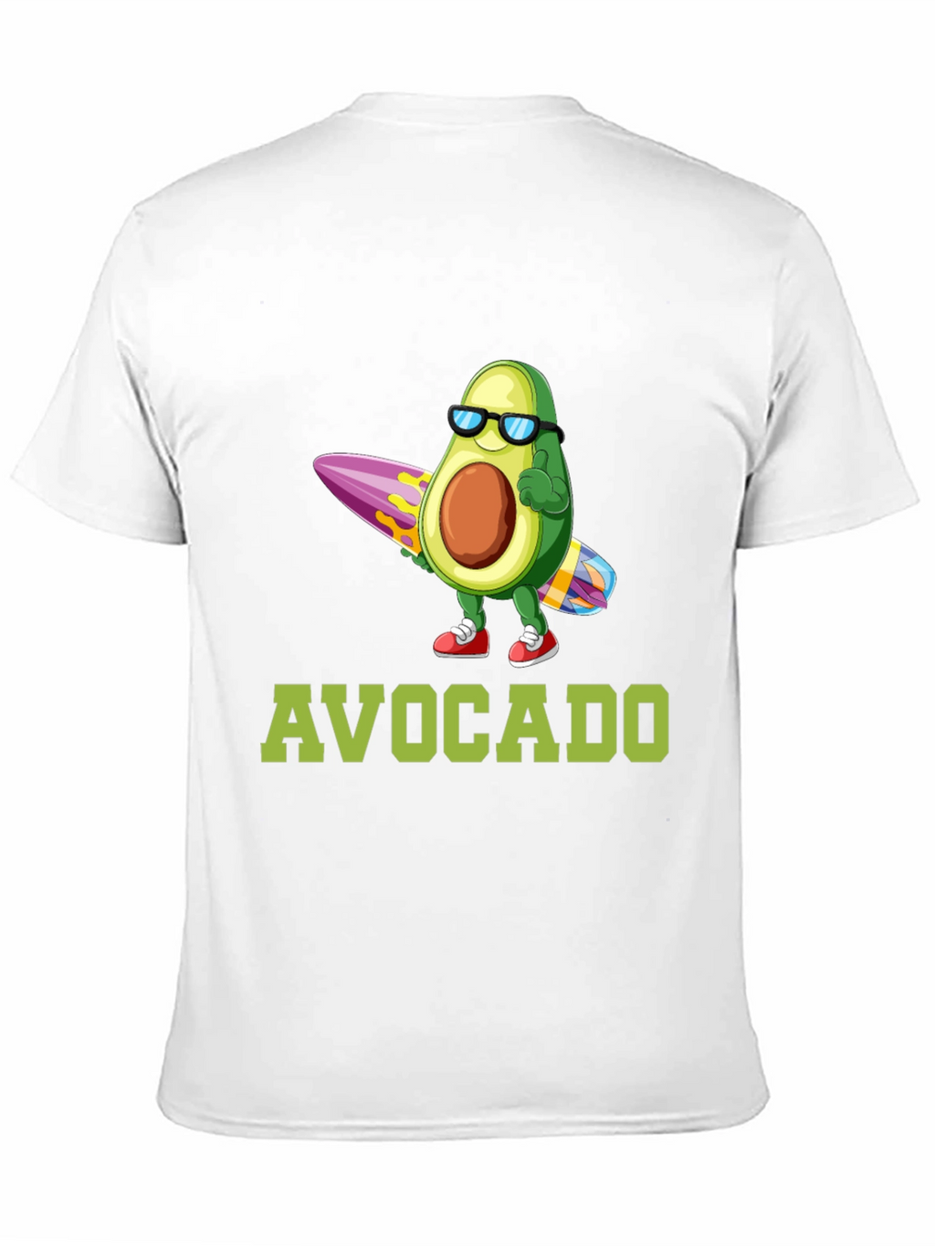 Surfing Avocado Graphic T-Shirt