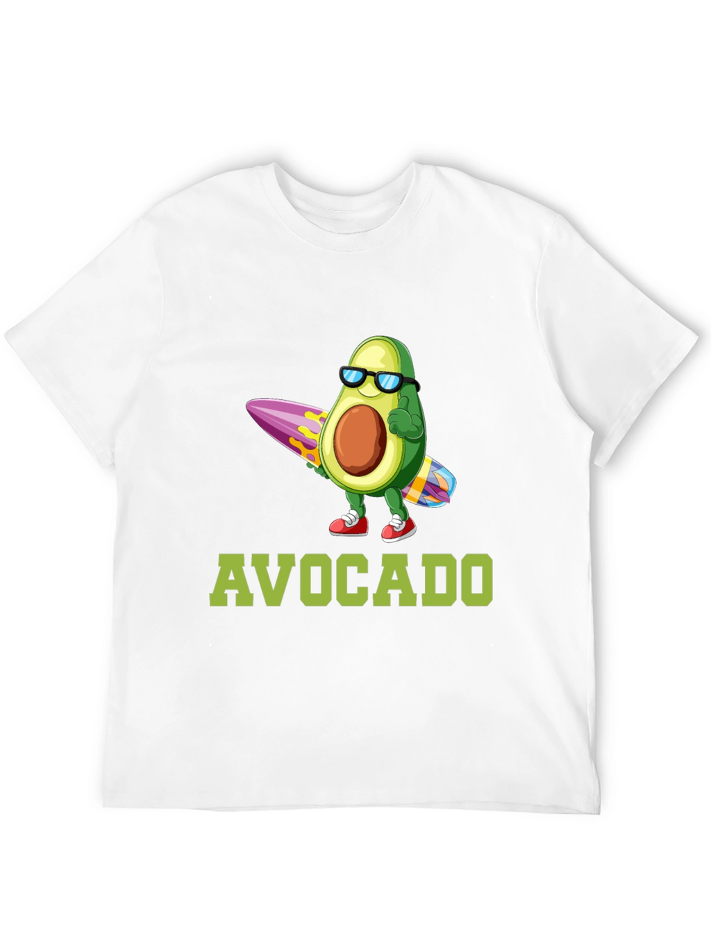 Surfing Avocado Graphic T-Shirt