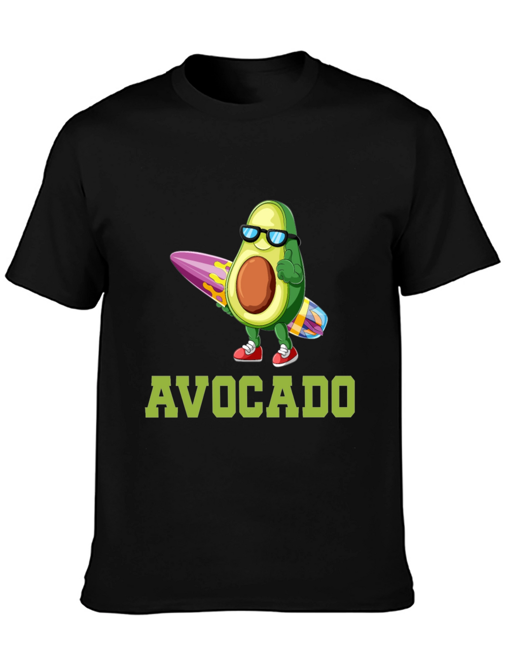 Surfing Avocado Graphic T-Shirt