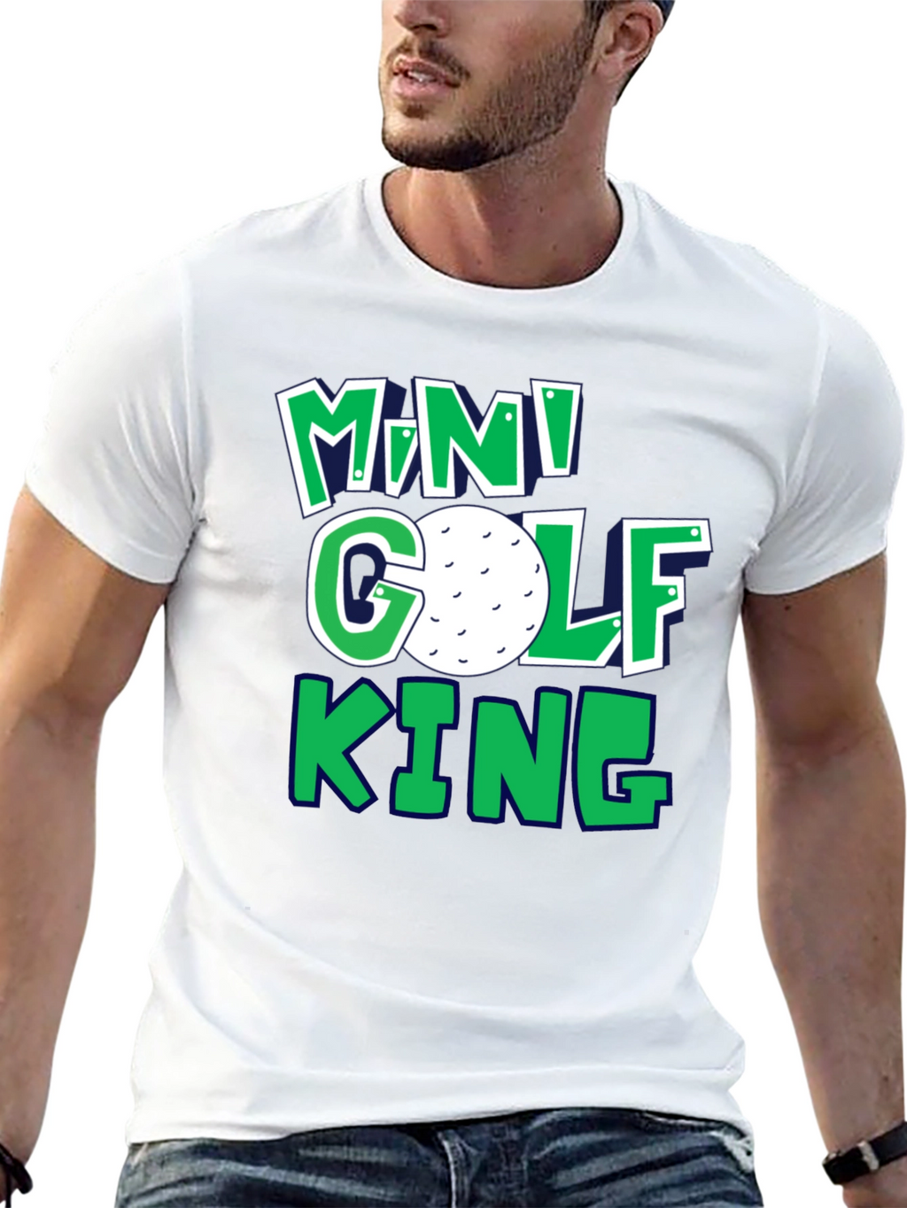 Mini Golf King T-Shirt | Fun Golf Tee